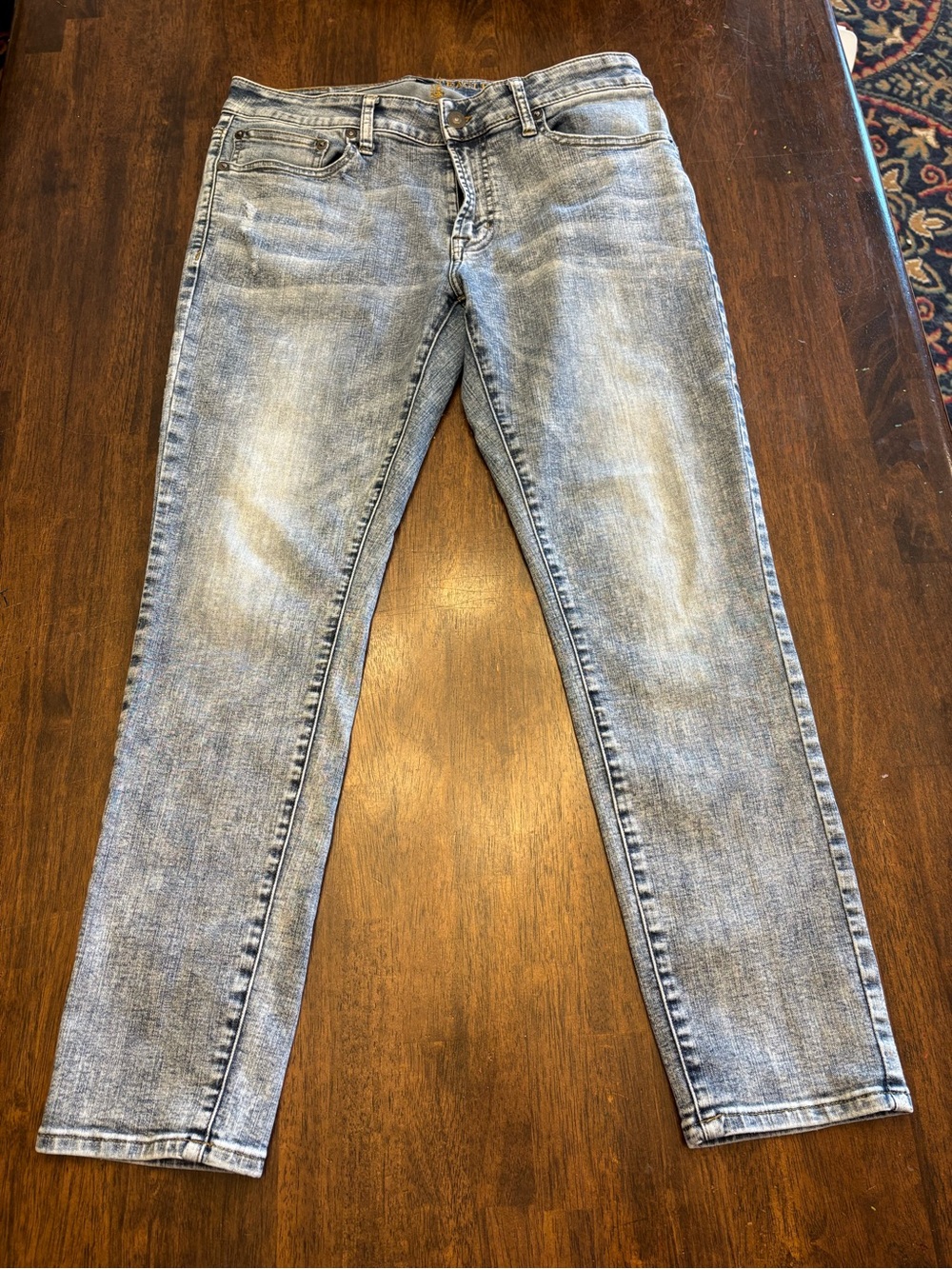 American Eagle Extreme Flex Men’s Skinny Jeans 34x30 Light Wash Stretch Denim